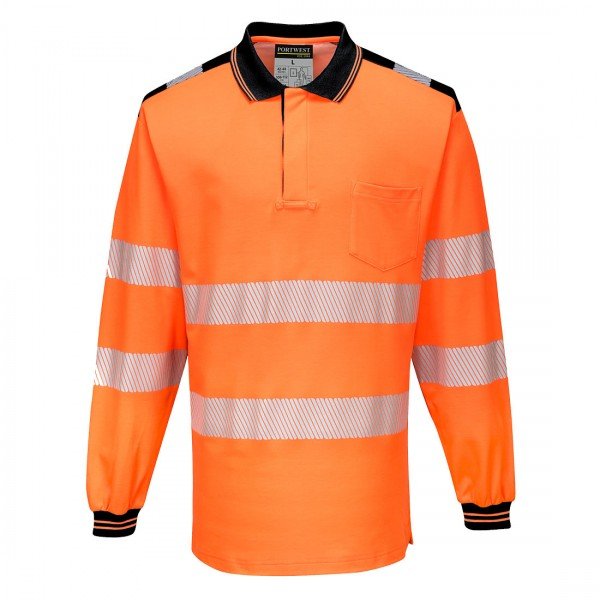 T184 Hi-Vis Polo-Shirt, langarm