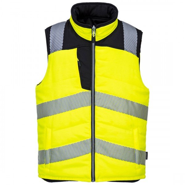 PW374 Warnschutz gefütterte Weste, wendbar